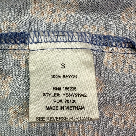 Lucky Brand Breezy Sleeveless Shirt Dress Ruffle Hem Size Small - Picture 6 of 9